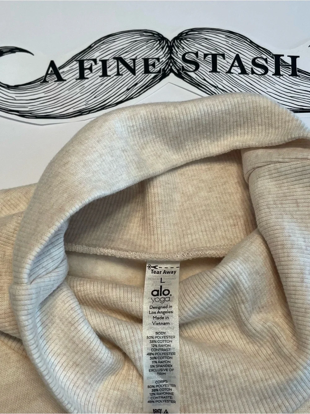 ALO Yoga Cream Turtleneck Pullover